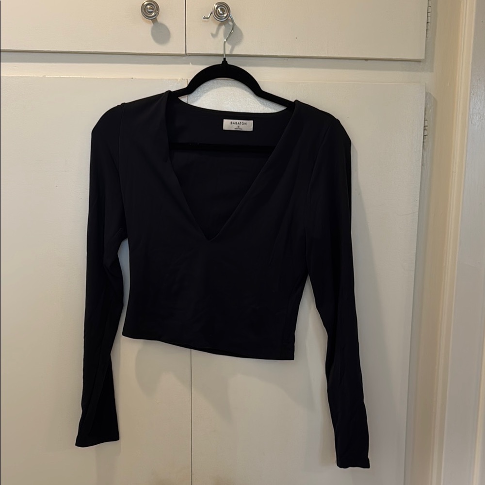 Aritzia Long Sleeve V-Neck Top